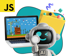Язык программирования JavaScript + AI. Проектное обучение + геймификация + AI-помощники - КИБЕРшкола программирования для детей, компьютерные курсы для школьников, начинающих и подростков - KIBERone г. Северное Бутово