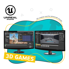 Unreal Engine 4. Игровой движок - КИБЕРшкола программирования для детей, компьютерные курсы для школьников, начинающих и подростков - KIBERone г. Северное Бутово