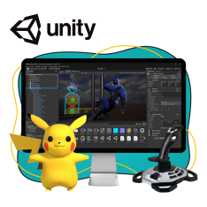 Мир игр на Unity 2D на популярном движке + AI-помощники - КИБЕРшкола программирования для детей, компьютерные курсы для школьников, начинающих и подростков - KIBERone г. Северное Бутово