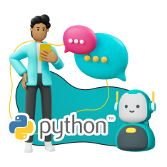 Умный чат-бот на Python - КИБЕРшкола программирования для детей, компьютерные курсы для школьников, начинающих и подростков - KIBERone г. Северное Бутово