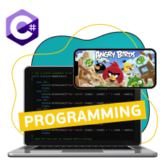 Программирование на C#. Удивительный мир 2D-игр - КИБЕРшкола программирования для детей, компьютерные курсы для школьников, начинающих и подростков - KIBERone г. Северное Бутово