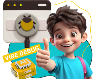 Тестирование & Vibe Debug. Охотники за багами - КИБЕРшкола программирования для детей, компьютерные курсы для школьников, начинающих и подростков - KIBERone г. Северное Бутово